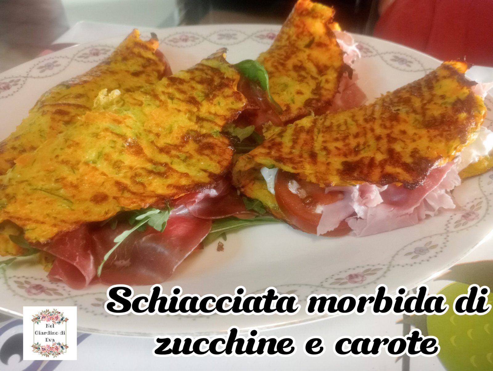 Schiacciata morbida di zucchine e carote