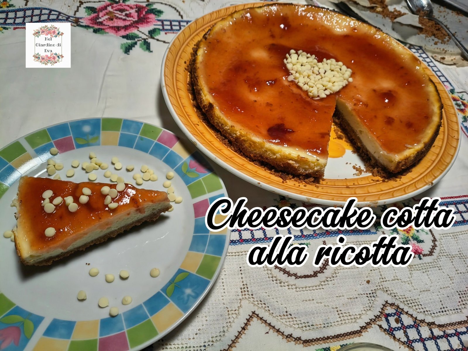 Cheesecake cotta alla ricotta