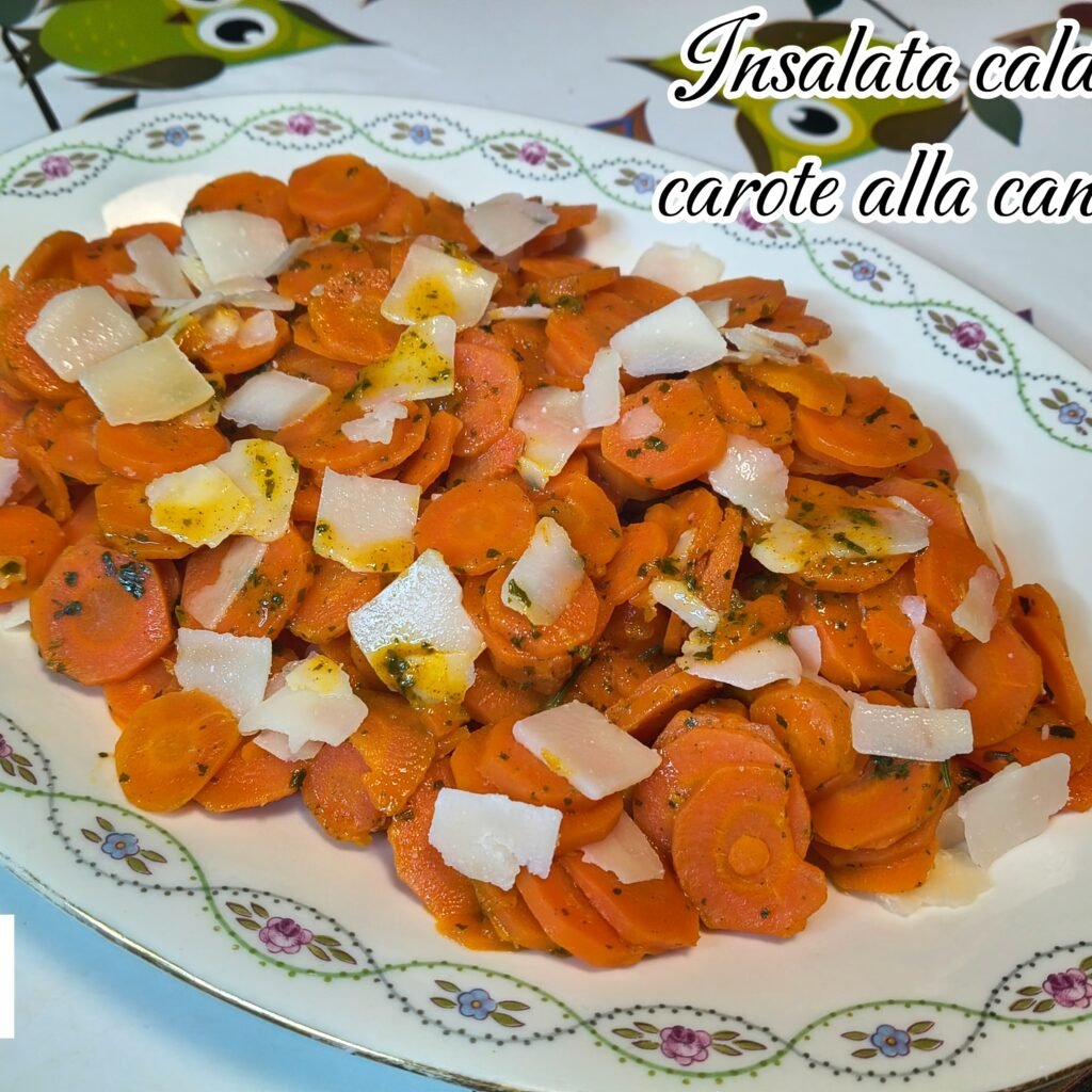 Insalata calda di carote alla cannella