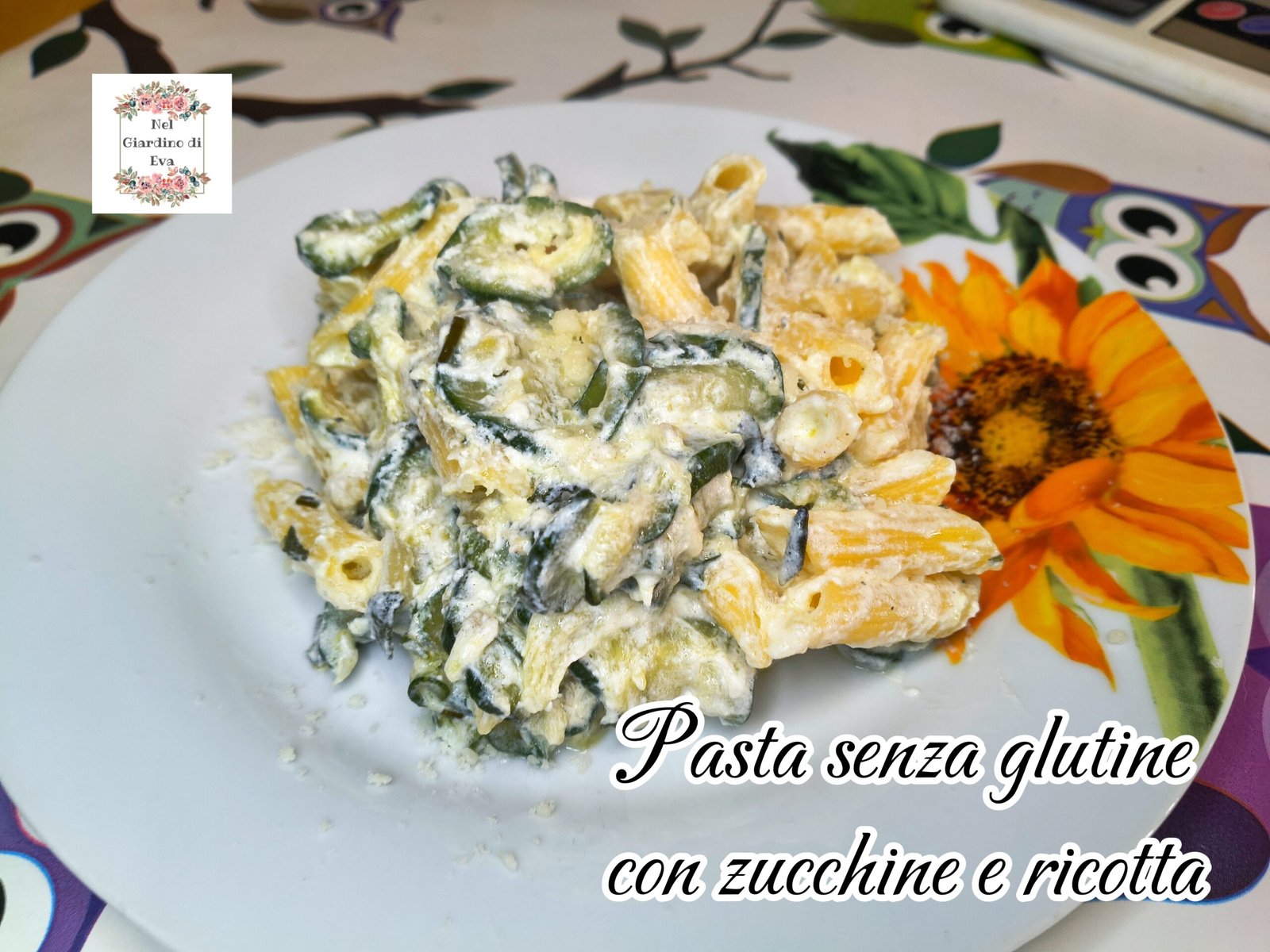 Pasta senza glutine con zucchine e ricotta